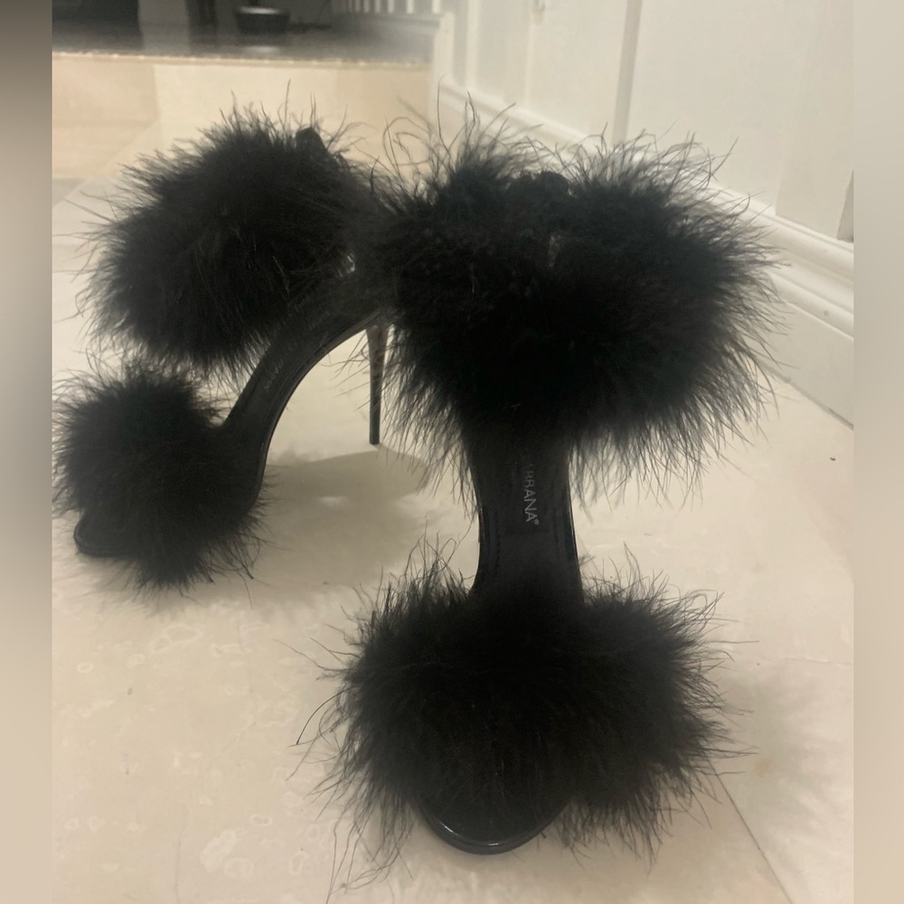 Dolce & Gabbana Marabou sandals Size 38 - Picture 1 of 14